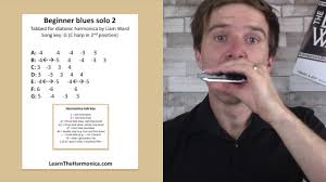Learning how to play harmonica and read tabs & notes can be easy! Beginner Blues Solo Lesson 2 Easy Harmonica Lesson For C Blues Harp Youtube