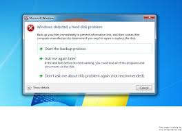 The computer is lightly used and is less than 3 years old)? Windows Detected A Hard Disk Problem Windows 7