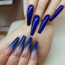 French manicure with unusual nail colors. 50 Stunning Blue Nail Designs For A Bold And Beautiful Look In 2021