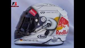 Since he first appeared in f1 in 2006 sebastian vettel has used over 50 different helmet designs. Sebastian Vettel 2013 Stratos Bahrain Gp F1 Helmet Red Bull Team Youtube