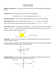 The derivative of the sine 5. Pdf Calculus Vocabulary Alphabetical Listing Linh Vuong Academia Edu