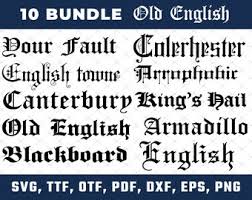 There are many different styles of writing letters, two of which are the zaner bloser. Old English Alphabet Etsy