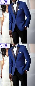 Black And Royal Blue Tuxedo Peak Lapel Royal Blue And Black Groom Wedding Tuxedo Men Suit Cb211 Blue Tuxedo Wedding Black Suit Wedding Blue Suit Men