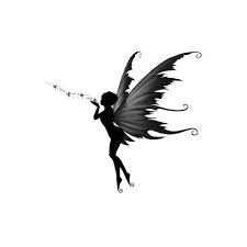 Black And White Kiss Tattoo Tattoo Ideas Central Fairy Tattoo Kiss Tattoos Fairy Tattoo Designs