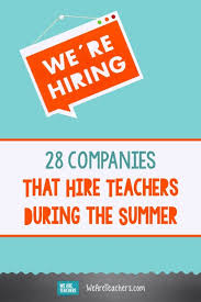 30 Summer Jobs For Teachers From Summer Camps To Delivery Services Jobs For Teachers Summer Jobs For Teachers Summer Jobs