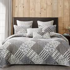 See more ideas about king quilt, primitive bedding, quilt bedding. Duke Bedding Farmhouse Gray Patchwork Printed King Quilt Set Poshmark