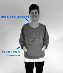 This sweatshirt has been a thought in my brain for a while now. How To Instantly Update A Sweatshirt No Sewing Required Andrea Dekker