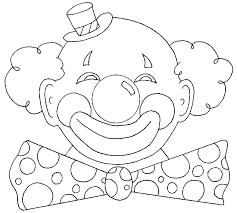 Dessins de clown à colorier. Coloriage Clown Carnaval A Imprimer
