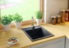 Granit Spulbecken Mit Siphon 500x400mm Kuchenspule Einbeckenspule Schwarz Einbau Schwarze Spule Kuchen Speisekammerdesign Kuche Einbauen