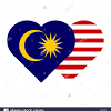 Silhouette of a boy holding the malaysian flag celebrating the malaysia independence day. 1