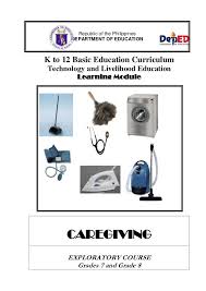 K To 12 Caregiving Learning Modules Free Math Worksheets Curriculum Caregiver