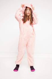 Acik Pembe Kiz Cocuk Genc Kiz Kapusonlu Kiz Cocuk Tulum Pijama 603639 Defacto