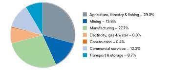 Economy This Is A Graph Of Australia S Economy It Is Mostly Manufacturing And Agriculture Then There Is Mining And Commercia Graphing Manufacturing Forestry