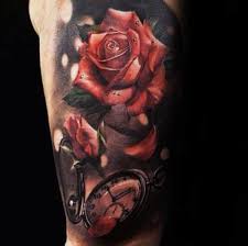 The open rose is at the height of its beauty and perfection, and may indicate that the person who's chosen to have such a rose tattoo inked on their skin feels that they have reached a similar pinnacle in their life journey. 90 Realistic Rose Tattoo Designs For Men Floral Ink Ideas