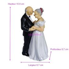 Maybe you would like to learn more about one of these? Grande Figurine Couple Marie Depuis 50 Ans Anniversaire Mariage Noces D Or 15 8x8 7x6 7cm Par La Main Unique Cdiscount Maison