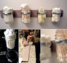 … love using mason jars for storage but want something that's a little more anchored, then try this mason jar storage shelf. 10 Smart Mason Jar Organization Ideas To Try