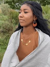 Fair Anita Painted Moon Earrings