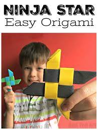 How to make a paper shuriken. Easy Origami Ninja Star Shuriken Red Ted Art Make Crafting With Kids Easy Fun