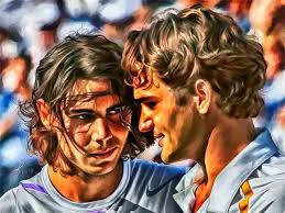 Pôster de tênis mundial, jogador estético, Rafael Nadal, Roger Federer,  pintura em tela, arte de parede, decoração de casa, arena, decoração de  quarto kawaii