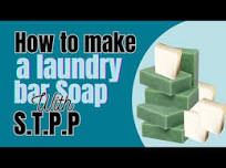 How to make S.T.P.P laundry bar soap. STPP(sodium tripolyphosphate)