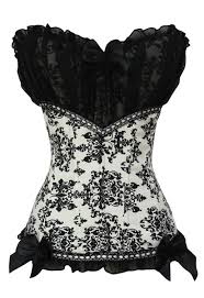 Armoire de rangement noire dressing penderie xxl tissu. Black White Ruched Mesh Adorned Corset Corsets And Bustiers Clothes Overbust Corset