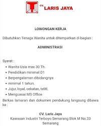 Daur ulang dan penggilingan plastik. Loker Akuntansi Administrasi Di Cv Laris Jaya Fakultas Ekonomi Dan Bisnis Islam