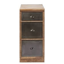 Magical, meaningful items you can't find anywhere else. Meuble Bas De Cuisine 3 Tiroirs En Manguier Massif Et Metal Gris Melchior Maisons Du Monde