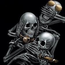 See No Evil Hear No Evil Speak No Evil Skull Skull Artwork Skull Wallpaper
