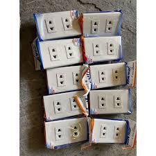 Or a switch and a receptacle or two receptacles. Royu Two Gang Outlet Wide 12 Pcs Wide Series Shopee Philippines