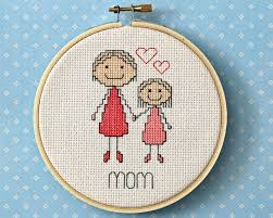 Enter your information below to download! Blueprints How To Hugs Mother Gift Handmade Beginner Embroidery Daughter Gift Cross Stitch Pdf Pattern Cross Stitch Chart Mothers Day Love Scheme Pdf Home Improvement