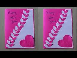 If you enjoy making cards and collecting card making tips, then you'll love these diy new years cards! Diy How To Make New Year Card Handmade New Year Card Idea