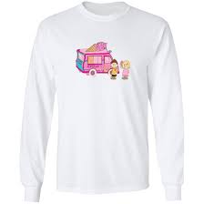 Shopify® hat alles im griff: Flamingo Merch Ice Cream Truck Hoodie Long Sleeves T Shirt Sweatshirt Clothing Sugartime