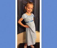Wendy darling's dress is a simple, floor length blue gown. Simple Wendy Darling Dress Following And Modifying A Pattern 7 Steps With Pictures Instructables