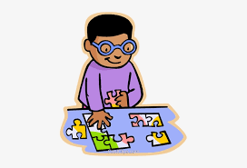We made one copy of the puzzle and laminated it with clear contact paper. Children At Play Kids Boy Doing Puzzle Royalty Free Do A Puzzle Clipart Png Image Transparent Png Free Download On Seekpng