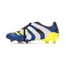 Experience the new predator mania in the celebrated off white colorway as part of the limited collection champagne pack. Football Boots Adidas Predator Accelerator Fg Blue Black Futbol Emotion