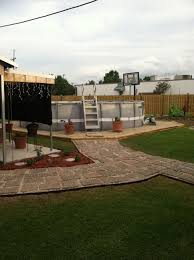 Not Bad For A Intex Pool Backyard Pool Landscaping Above Ground Pool Landscaping Swimming Pools Backyard