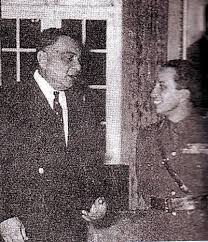 الصورة للملك فيصل الثاني مع الشخصية اسكندر ميرزا 1956 king faisal ii of iraq and iskander mirza 1956 old baghdad photos old baghdad baghdad