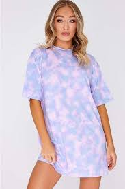 Faythe Lilac Tie Dye Oversized T Shirt Dress Oversized T Shirt Dress Tie Dye Fashion Tie Dye Outfits