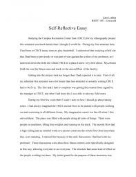 The format of a reflective essay greatly differs from that of a normal argumentative or research essay. 013 Self Reflective Essay Example Thatsnotus