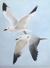 Downloadable E Painting Pattern Packet Seagulls In The Wind Acrylic By Mabel Blanco Bird Painting Acrylic Seagull Illustration Painting Patterns