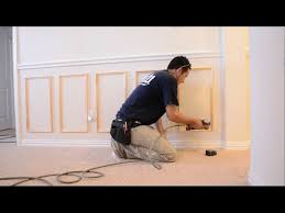 The range is around 32 inches to 38 inches. How To Install Chair Rail And Picture Frame Moulding Youtube