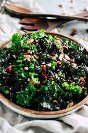 Make Ahead Kale Salad Cranberry Orange Dressing Meal Prep Lunch Recipe Kale Salad Kale Salad Recipes Whole Food Recipes