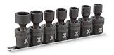 3/8-in Drive Swivel Impact Socket Set, Metric, 7-pc MAXIMUM