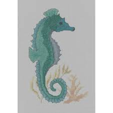 You are free to share and sell your lovely cross stitched final product but you can not copy, redistribute, reproduce, sell or share this. Sarah May Seahorse Cross Stitch Kit