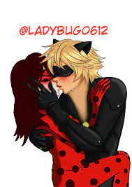 Ladybug Ladybug0612 And Cat Noir S First Kiss Violetbug Illustrations Art Street