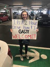 Families and friends bring welcome home banners to the airport when they first see their missionary return. 58 Funny And Embarrassing Airport Signs That Make People Look Twice
