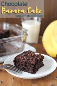 This easy gluten free chocolate cake is rich, dense and fudgy, and it's all made in just one bowl. Chocolate Banana Cake Vegan Gluten Free Delightful Adventures