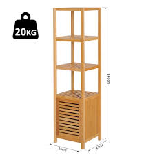 Shop our victorian bamboo cabinets selection from the world's finest dealers on 1stdibs. Bamboo Storage Unit Freestanding Cabinet W Shelves Cupboard Organiser Bathroom Ebay