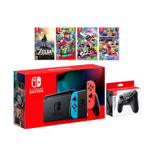 If you're playing the legend of zelda: 2019 New Nintendo Switch Must Play Bundle 32gb Neon Red Neon Blue Joy Con Console Set Pro Controller The Legend Of Zelda Breath Of The Wild Super Mario Odyssey Splatoon 2 Mario Kart 8 Deluxe