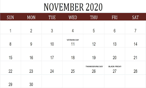 Pin On November Calendars